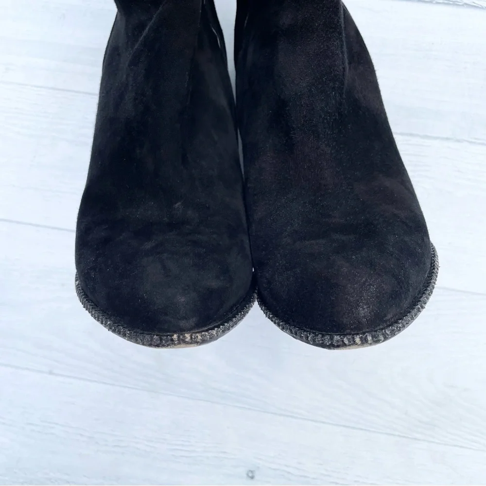Givenchy Black Suede Wedge Ankle Bootie Size Unknown. See measurements below. - Picture 12 of 15